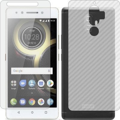 Mobling Front and Back Screen Guard for LENOVO XT1902 K8 NOTE (Front 9H Hardness Matte & Carbon Fiber Skin for Back)(Pack of 2)