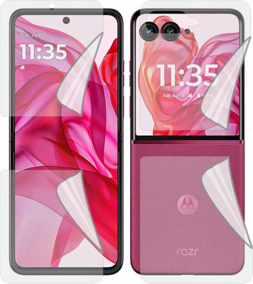 Fasheen Front and Back Screen Guard for Motorola Moto Razr 50 Ultra (Edge To Edge TPU Full Coverage)(Pack of 1)