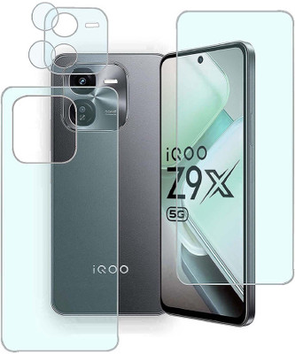 MOKPLZ Front and Back Screen Guard for iQOO Z9x 5G(Pack of 3)