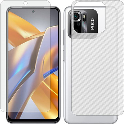 DVTECH Front and Back Screen Guard for 9H Crystal Clear Front And TPU BackXiaomi Poco M5s(Pack of 1)