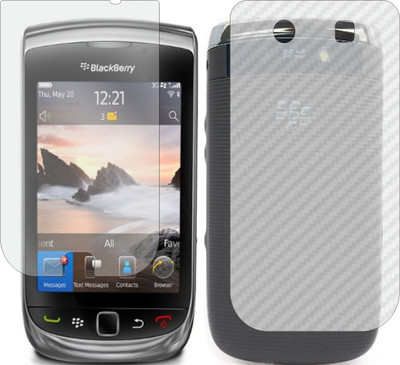 ZINGTEL Front and Back Screen Guard for BLACKBERRY 9800 (Front Matte Finish & Back 3d Carbon Fiber)(Pack of 2)