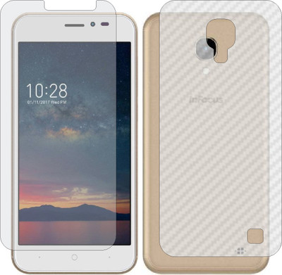 MOBART Front and Back Screen Guard for INFOCUS A2 IF9035 (Front Matte Finish & Back 3d Carbon Fiber)(Pack of 2)