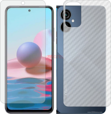 ZINGTEL Front and Back Screen Guard for TECNO CAMON 19 NEO CH6i (Front Matte Finish & Back 3d Carbon Fiber)(Pack of 2)