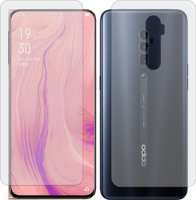 ZINGTEL Front and Back Screen Guard for OPPO RENO 10X ZOOM EDITION (Front Matte Finish & Back 3d Carbon Fiber)(Pack of 2)