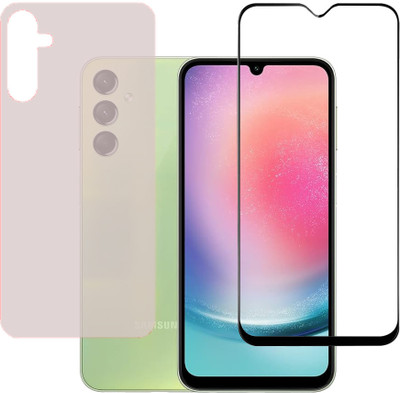 KARTRAY Front and Back Screen Guard for SAMSUNG Galaxy A24(Pack of 2)