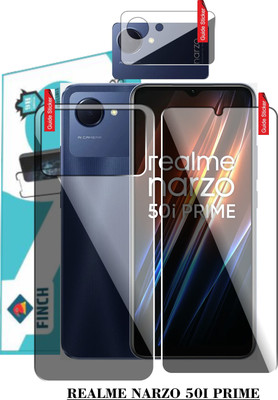 FINCH Front and Back Screen Guard for REALME NARZO 50i PRIME(Pack of 3)