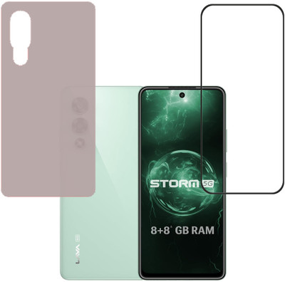 KARTRAY Front and Back Screen Guard for Lava Storm 5G(Pack of 2)