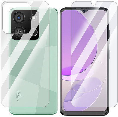 Enlinea Front and Back Screen Guard for itel A05s Front+Back (Glossy)(Pack of 2)