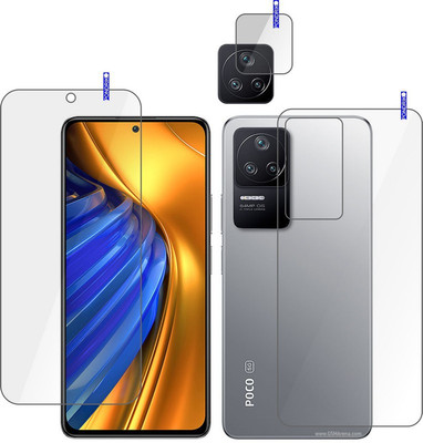 tempurglaze Front and Back Screen Guard for Poco F4 5G(Pack of 3)