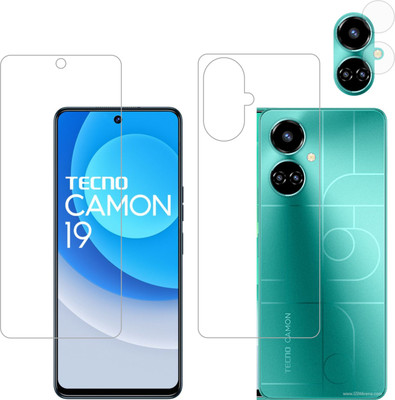 Vatsin Front and Back Screen Guard for Tecno Camon 19 Pro Mondrian(Pack of 3)
