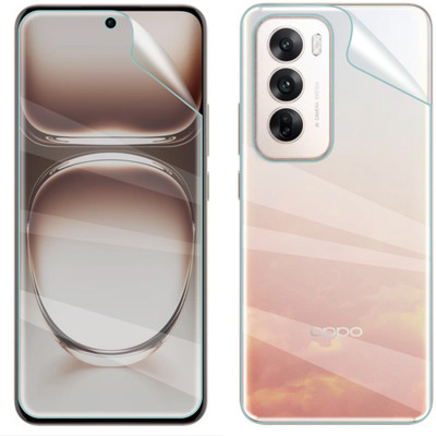 Vatsin Front and Back Screen Guard for Oppo Reno 12 Pro 5G, Ultra Thin Soft Hydrogel TPU Screen Guard for Oppo Reno 12 Pro 5G(Pack of 2)