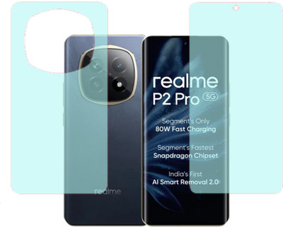 KARTRAY Front and Back Screen Guard for Realme P2 Pro 5G, Front Matte Back Matte(Pack of 2)