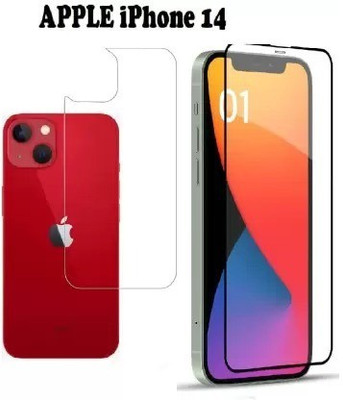 BRENZZ Front and Back Screen Guard for APPLE iPhone 14(Pack of 2)