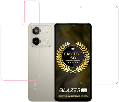 KARTRAY Front and Back Screen Guard for Lava Blaze 3 5G(Pack of 2)