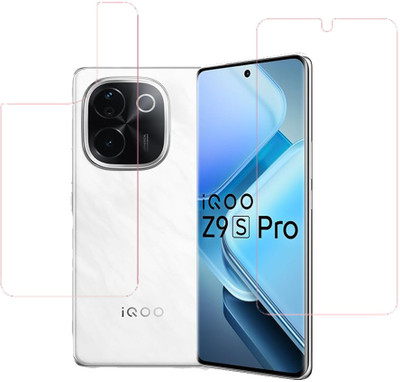 VAYUVAULT Front and Back Screen Guard for IQOO Z9s Pro 5G, Clear(Pack of 2)