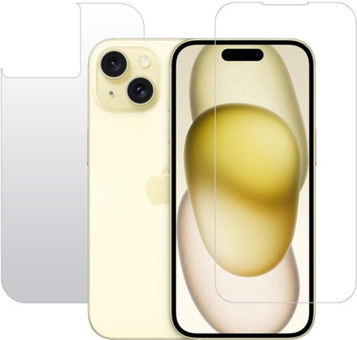 KMPERED Front and Back Tempered Glass for iPhone 15 Plus(Pack of 2)