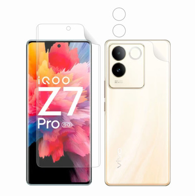 Ten To 11 Front and Back Screen Guard for iQOO Z7 Pro 5G, iQOO Z7 Pro 5G [With Rear Camera Lens Guard](Pack of 3)
