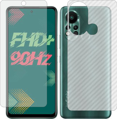 Mobling Front and Back Tempered Glass for INFINIX HOT11S(Pack of 2)