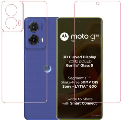 ECMERED Front and Back Screen Guard for MOTOROLA G85 5G, MOTO G85 5G(Pack of 1)