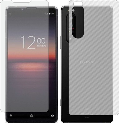 ZINGTEL Front and Back Screen Guard for SONY XPERIA 1 II (Front Matte Finish & Back 3d Carbon Fiber)(Pack of 2)