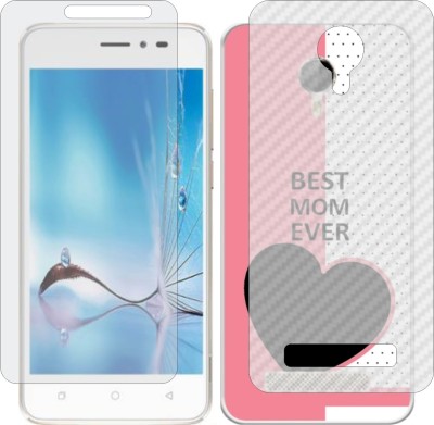 Mobling Front and Back Screen Guard for COOLPAD MEGA 4A (Front 9H Hardness Matte & Carbon Fiber Skin for Back)(Pack of 2)