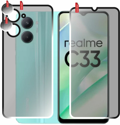 chakoor Front and Back Screen Guard for Realme C33(Pack of 3)