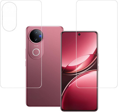ISAAK Front and Back Screen Guard for vivo V50 5G, Vivo T4r 5G, iQOO Z10r 5G, Vivo V50e Unbreakable Front and Back Screen Guard (COMBO PACK)(Pack of 2)