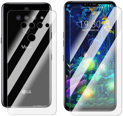 FCS Front and Back Screen Guard for LG V50 ThinQ 5G Front+Back (Glossy)(Pack of 2)