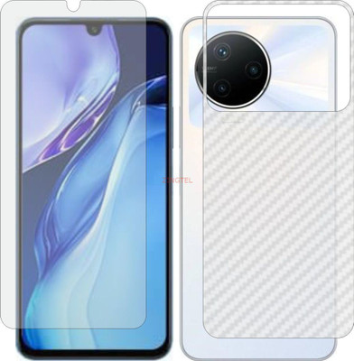 ZINGTEL Front and Back Screen Guard for INFINIX NOTE 12 2023 (Front Matte Finish & Back 3d Carbon Fiber)(Pack of 2)