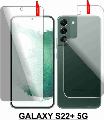 Olonga Front and Back Screen Guard for SAMSUNG GALAXY S22+ 5G(Pack of 2)