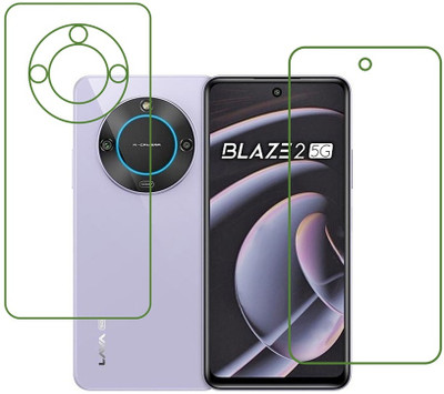 DVMART Front and Back Screen Guard for TPU Lava Blaze 2 5G(Pack of 1)