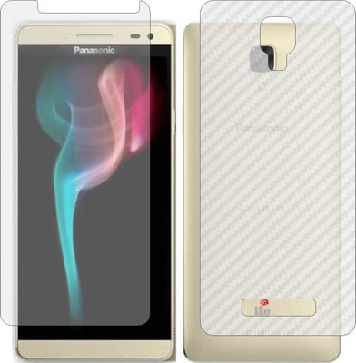 ZINGTEL Front and Back Screen Guard for PANASONIC ELUGA I2 (Front Matte Finish & Back 3d Carbon Fiber)(Pack of 2)