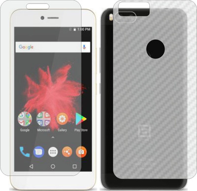 ZINGTEL Front and Back Screen Guard for BILLION CAPTURE PLUS (Front Matte Finish & Back 3d Carbon Fiber)(Pack of 2)