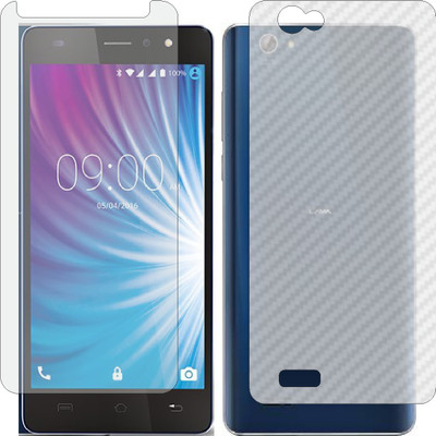 Mobling Front and Back Tempered Glass for LAVA X50(Pack of 2)