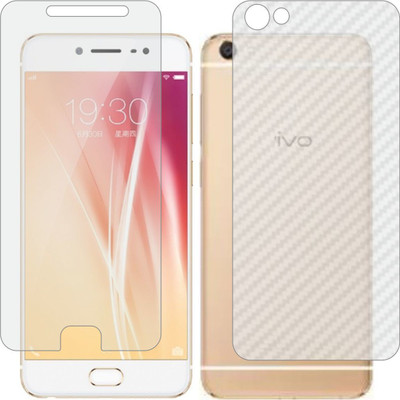 ZINGTEL Front and Back Screen Guard for VIVO X7 PLUS (Front Matte Finish & Back 3d Carbon Fiber)(Pack of 2)