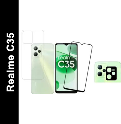 aryax Front and Back Screen Guard for REALME C35(Pack of 3)