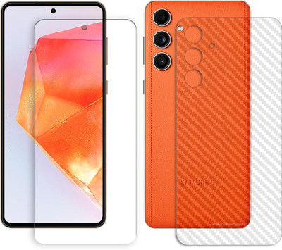 ARBAN Front and Back Screen Guard for Samsung Galaxy C55 5G (1 FRONT UNBREAKABLE TEMPERED WITH 1 BACK CARBON FIBER SKIN )(Pack of 1)