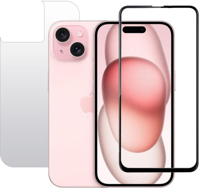 ECMERED Front and Back Tempered Glass for APPLE iPhone 15, iPhone 15(Pack of 1)