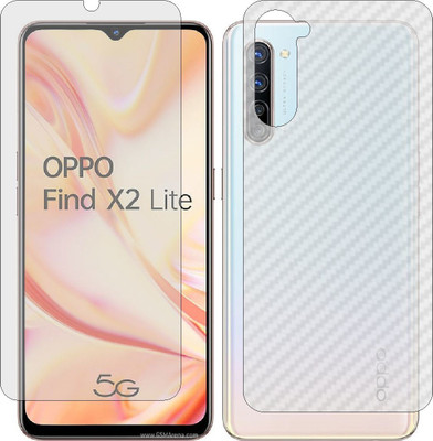 ZINGTEL Front and Back Screen Guard for OPPO FIND X2 LITE (Front Matte Finish & Back 3d Carbon Fiber)(Pack of 2)
