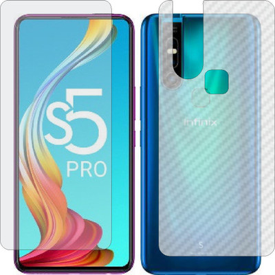 Mobling Front and Back Tempered Glass for INFINIX S5 PRO(Pack of 2)