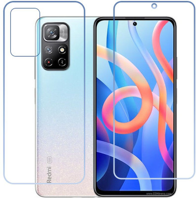 DVTECH Front and Back Screen Guard for 9H Crystal Clear Front And Carbon Fiber BackRedmi Note 11T 5G(Pack of 1)