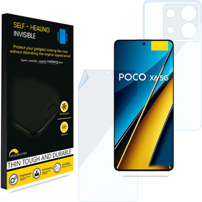 KUBERAN Front and Back Screen Guard for Xiaomi Poco X6, Invisible Screen Protector / Body Protector, Scratch Guard(Pack of 1)
