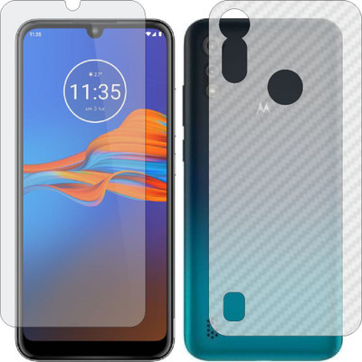 Mobling Front and Back Tempered Glass for Motorola e6s(Pack of 2)