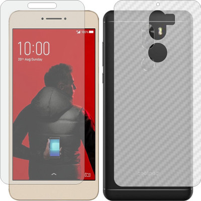 Mobling Front and Back Screen Guard for COOLPAD COOL PLAY 6 (Front 9H Hardness Matte & Carbon Fiber Skin for Back)(Pack of 2)