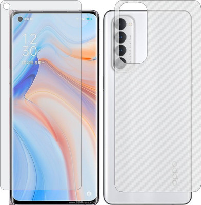 Mobling Front and Back Tempered Glass for OPPO RENO4 PRO(Pack of 2)