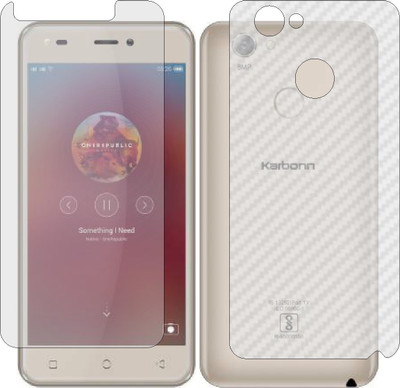Mobling Front and Back Tempered Glass for KARBONN K9 SMART GRAND(Pack of 2)