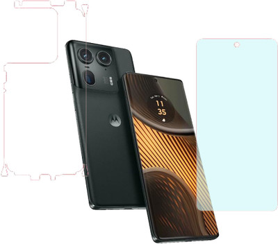 KARTRAY Front and Back Screen Guard for Motorola Edge 50 Ultra, Front Matte Back Clear(Pack of 2)