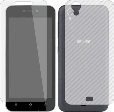 MOBART Front and Back Screen Guard for GIONEE P4S (Front Matte Finish & Back 3d Carbon Fiber)(Pack of 2)