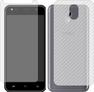 Mobling Front and Back Tempered Glass for COMIO C2 LITE(Pack of 2)