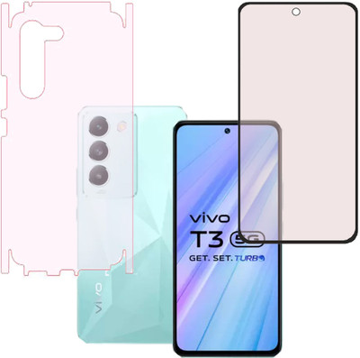 KARTRAY Front and Back Screen Guard for Vivo T3 5G(Pack of 2)